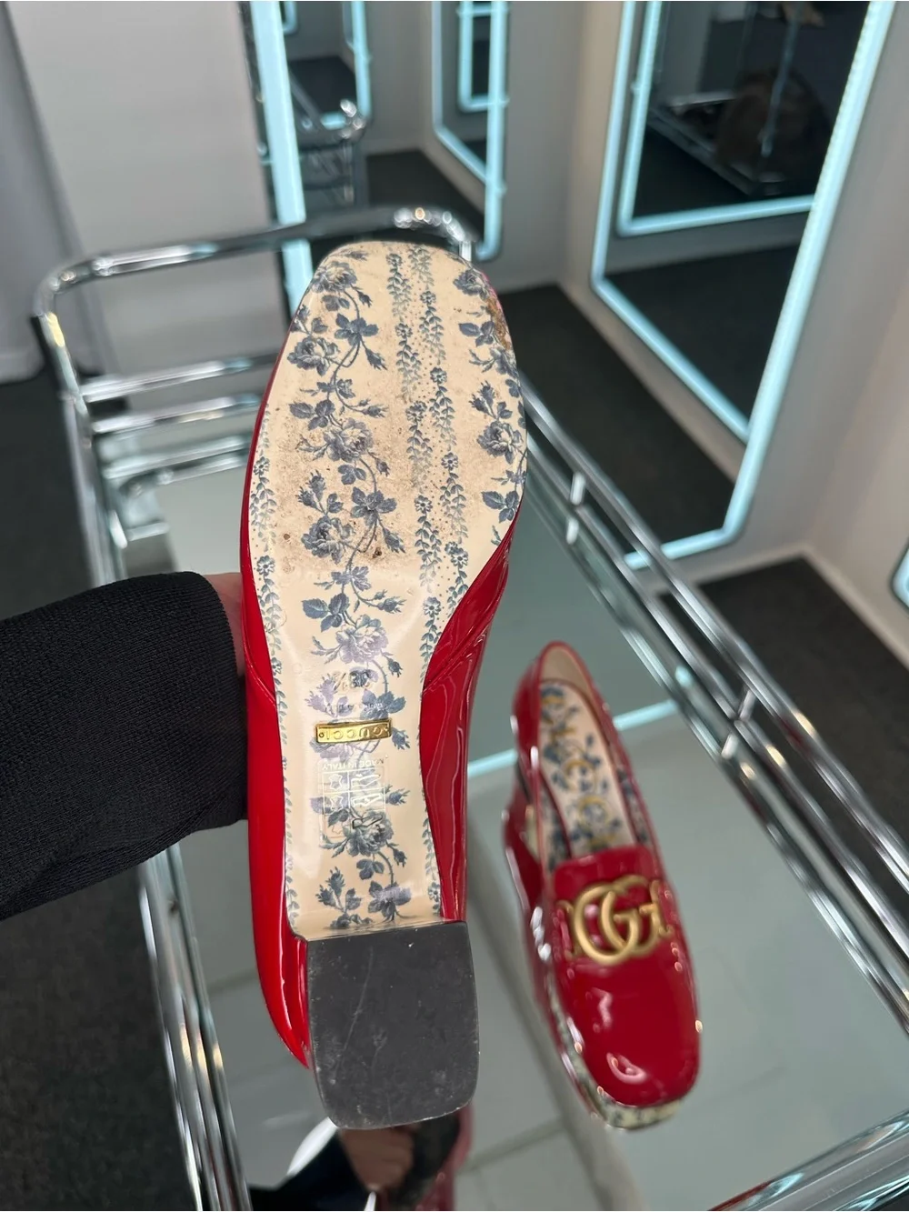 Gucci Marmont Victoire Mid-Heel Loafer